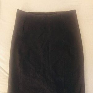 Liverpool Navy Blue Gray Pencil Skirt, Pull-On